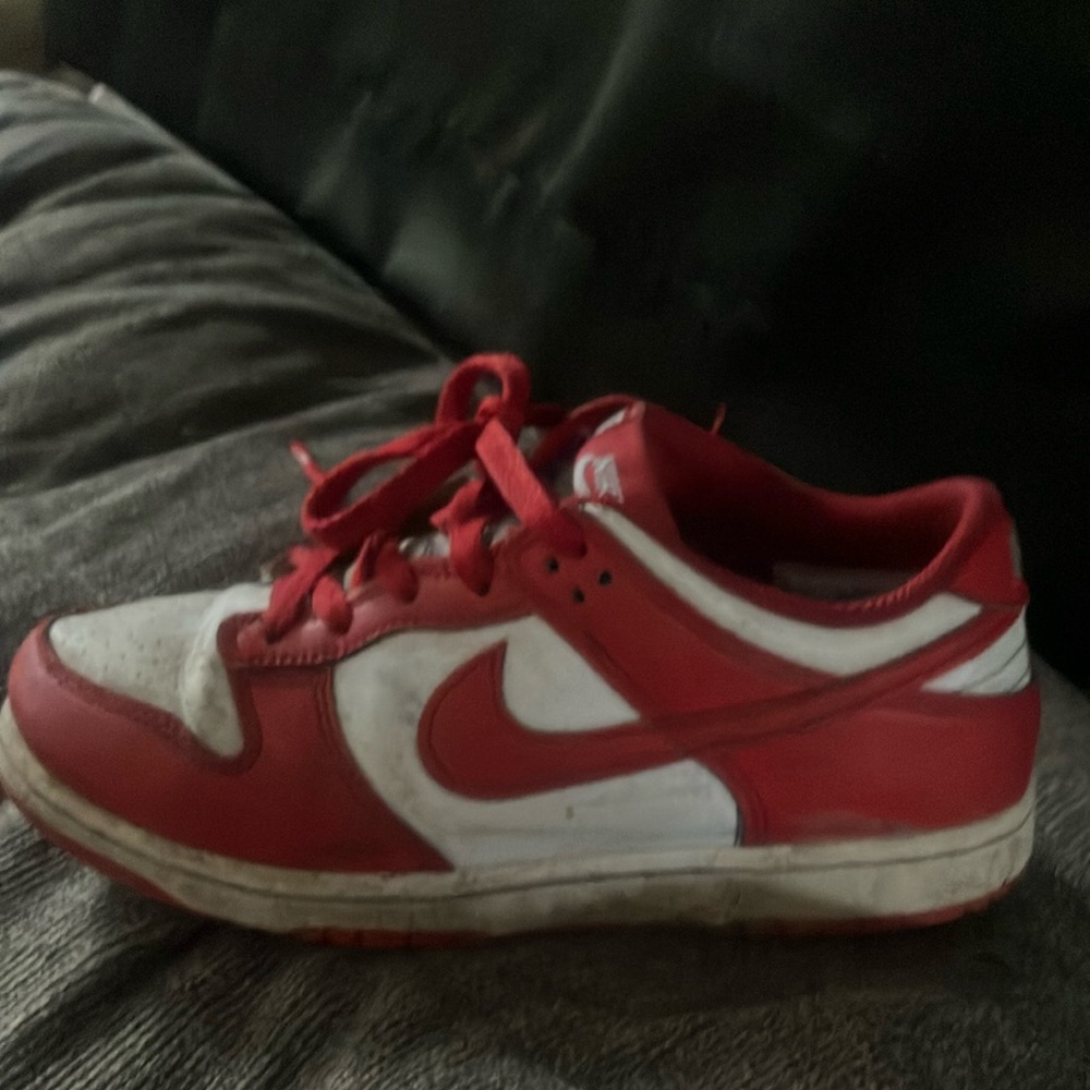Nike Kids Red and White Sneakers: cashapp me $30